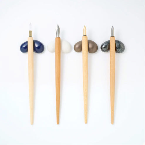 Kakimori Pen Rest Hasami - Premium Japanese Writing Tool Holder for Calligraphy, Fountain Pens & Stationery - Perfect for Office, Study & Home Desk Organization