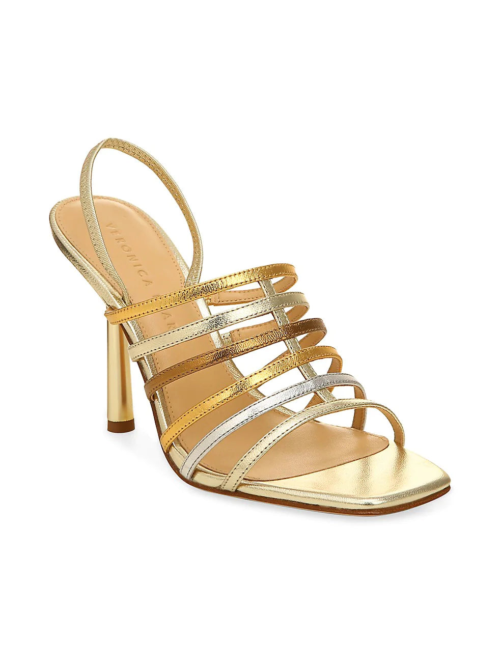 Aldridge Slingback Sandals - Gold Metallic Platino Women's Heels | Comfortable Dress Shoes for Weddings, Parties & Evening Events
