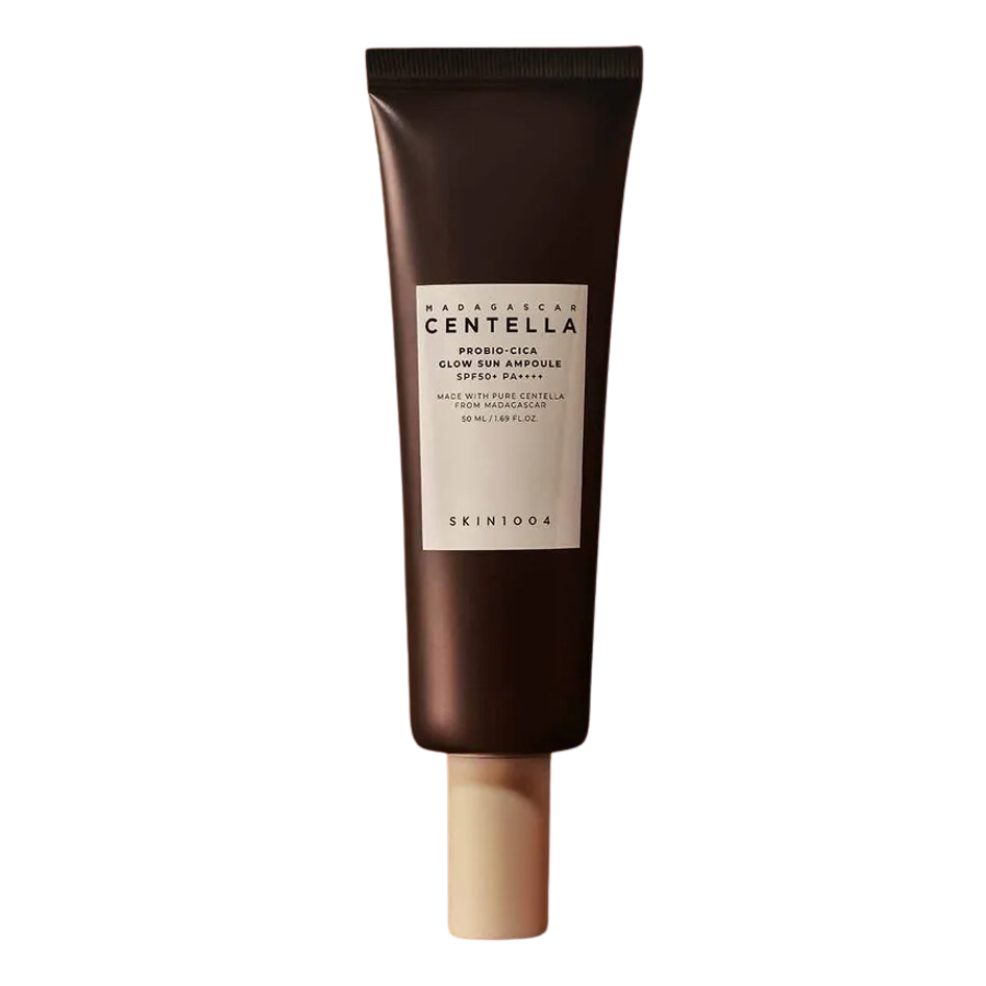 SKIN1004 Madagascar Centella Probio-Cica Glow Sun Ampoule SPF50+ PA++++ 50ml | Anti-Aging Sunscreen for Face, Hydrating & Brightening – Perfect for Daily UV Protection & Skincare Routine