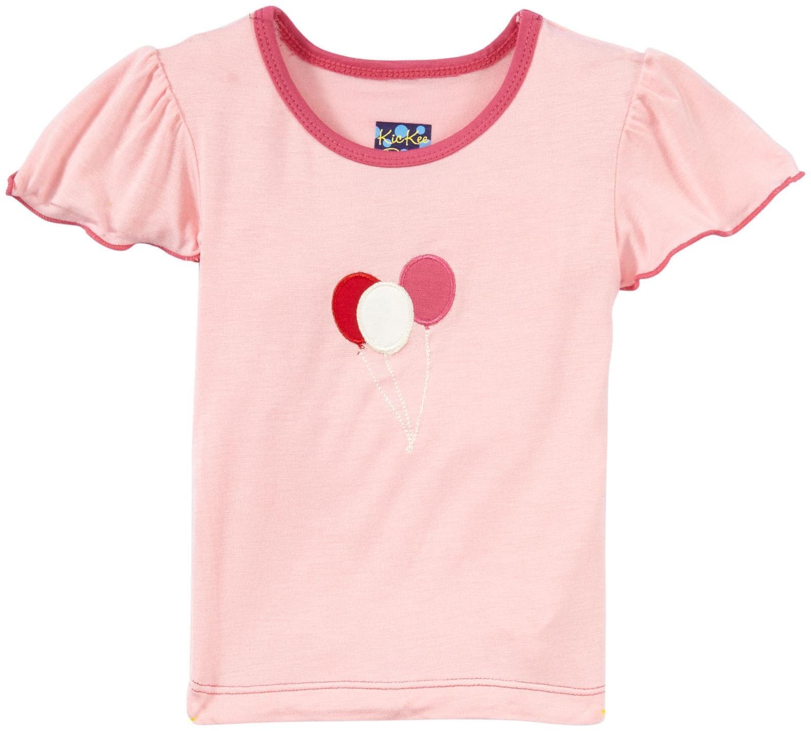 Kickee Pants Baby Applique Tee - Soft Cotton Lotus Balloon Print Shirt for Infants & Toddlers | Perfect for Playdates, Family Outings & Photo Shoots