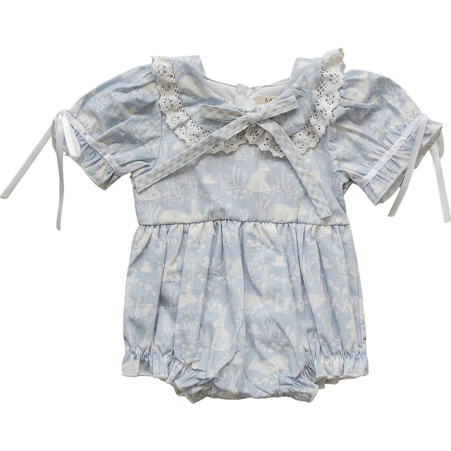Blue Bunny Bubble Romper - Adorable Baby Jumpsuit for Boys & Girls | Perfect for Playtime, Photoshoots & Special Occasions