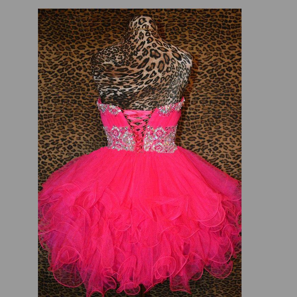 Kivary Beaded Sweetheart Prom Dress with Sequins for Homecoming & Parties