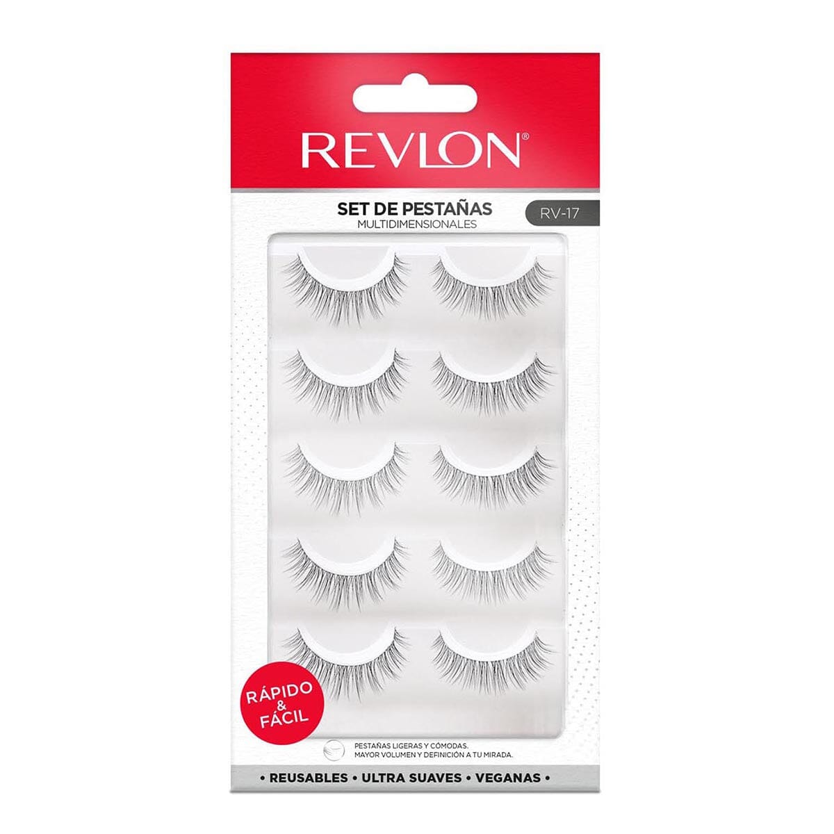 Revlon Eyelashes - 5 Pairs, Style 1 | Natural Look False Lashes for Everyday Wear & Special Occasions