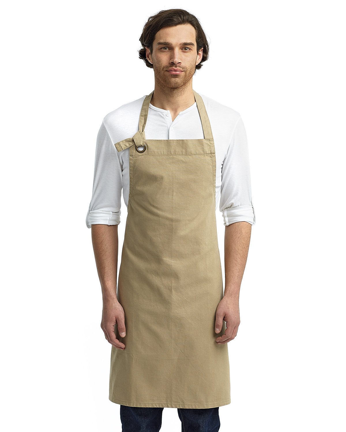 Reprime RP130 Heavy Duty Cotton Canvas Bib Apron for Cooking, Grilling & Painting - Unisex Artisan Workwear for Chefs, BBQ & DIY Projects