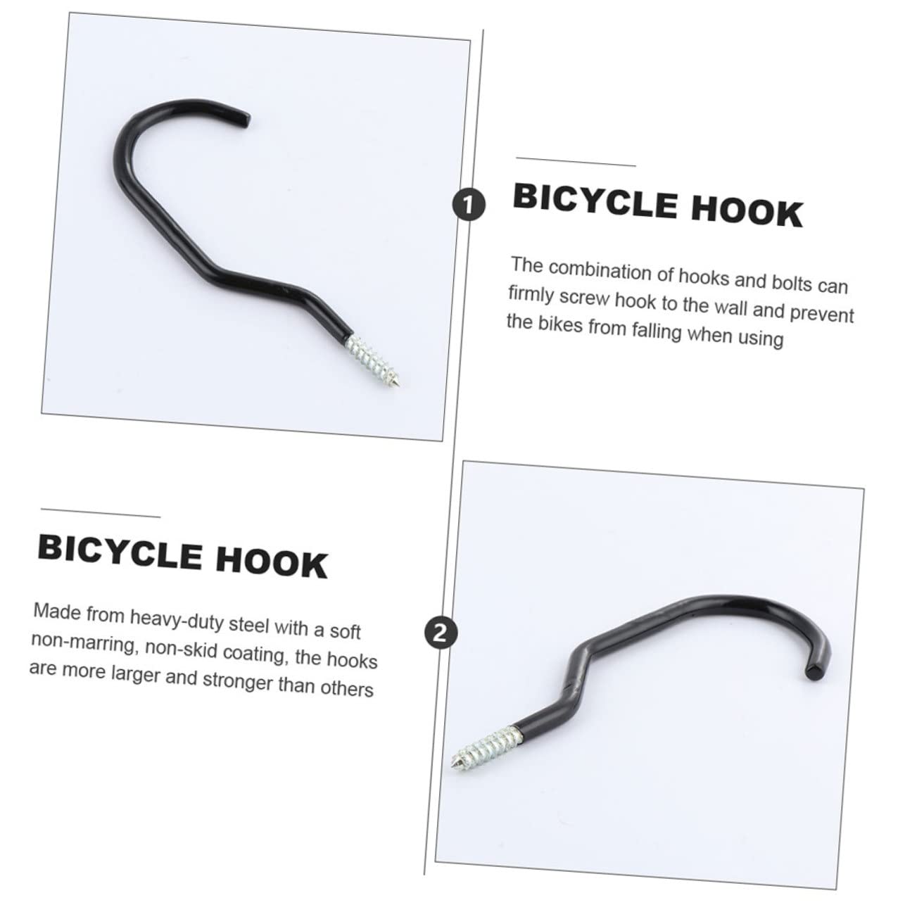 Universal Bike Wall Hanger Hook Set - 16 Pcs Heavy Duty Bicycle Storage Rack for Garage & Home Organization | Drywall Safe Bike Parking Solution for Cycling Enthusiasts | Perfect for Indoor Bike Storage, Garage Organization & Space Saving