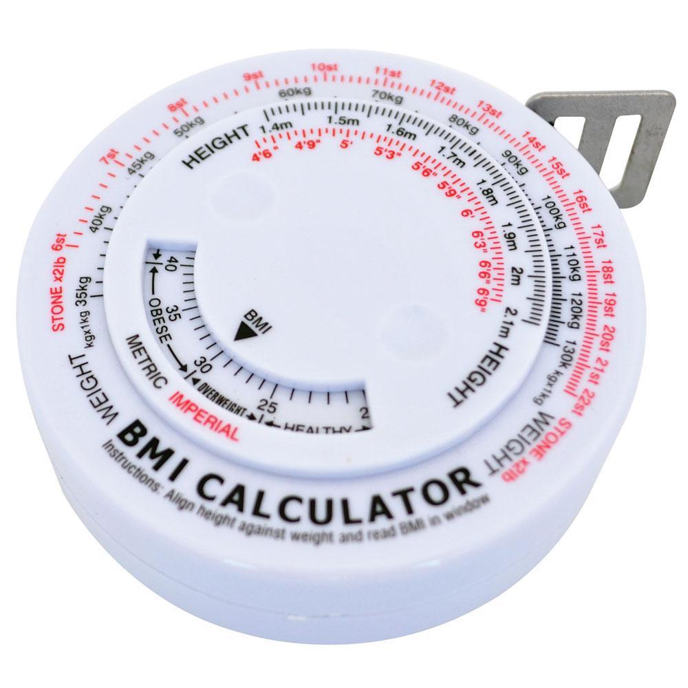 Accurate BMI Measuring Tape - Body Fat Caliper & Weight Loss Tool for Health & Fitness Tracking | Perfect for Home Use, Gym, and Medical Professionals
