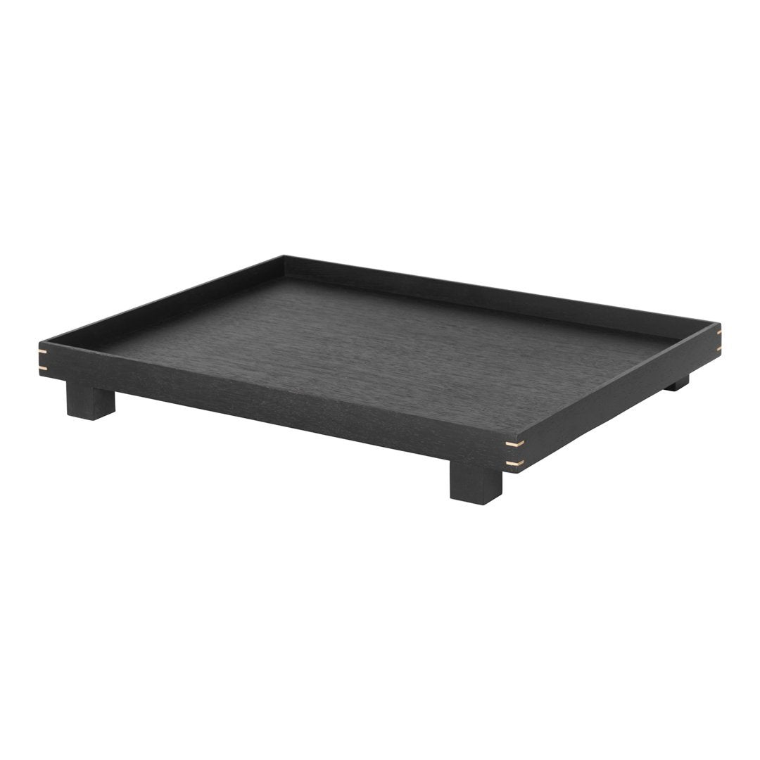 Ferm Living Bon Wooden Tray - Natural Wood Serving Tray for Breakfast, Coffee, Tea, and Home Decor | Scandinavian Style Wood Tray for Dining, Kitchen, and Living Room