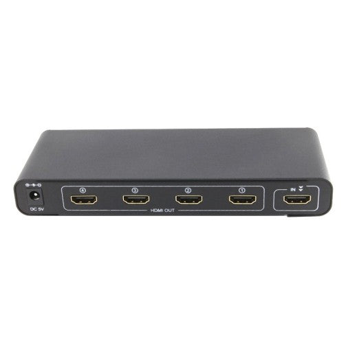 4K HDMI Splitter 1 in 4 Out - 4 Port HD Audio Video Mirror Screen Duplicator for Home Theater, Gaming & Multi-Monitor Setup