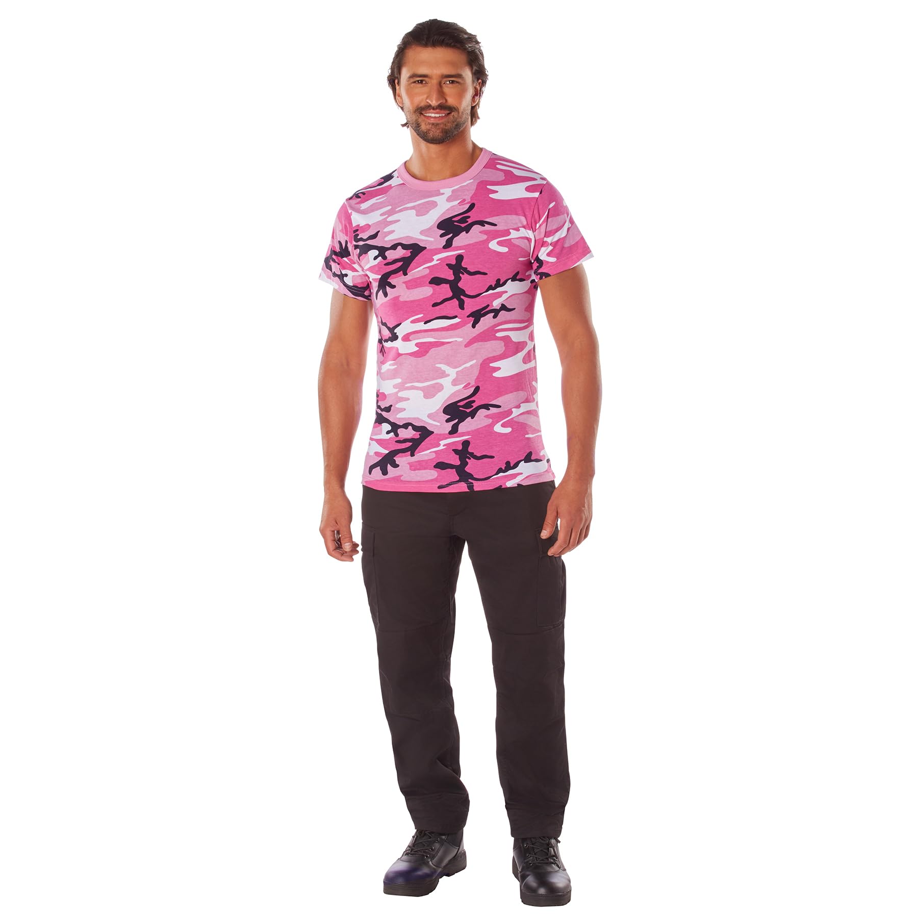 Rothco Camo T-Shirt - Durable Military Style Cotton Tee for Men | Tactical Outdoor Wear, Hunting & Casual Everyday Use