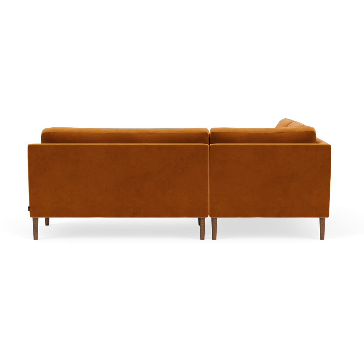 Astha Velvet Left Corner Sofa - Modern L-Shaped Sectional Couch for Small Spaces, Living Room & Apartment Decor - Soft Velvet Fabric, Comfortable Seating for Family & Guests