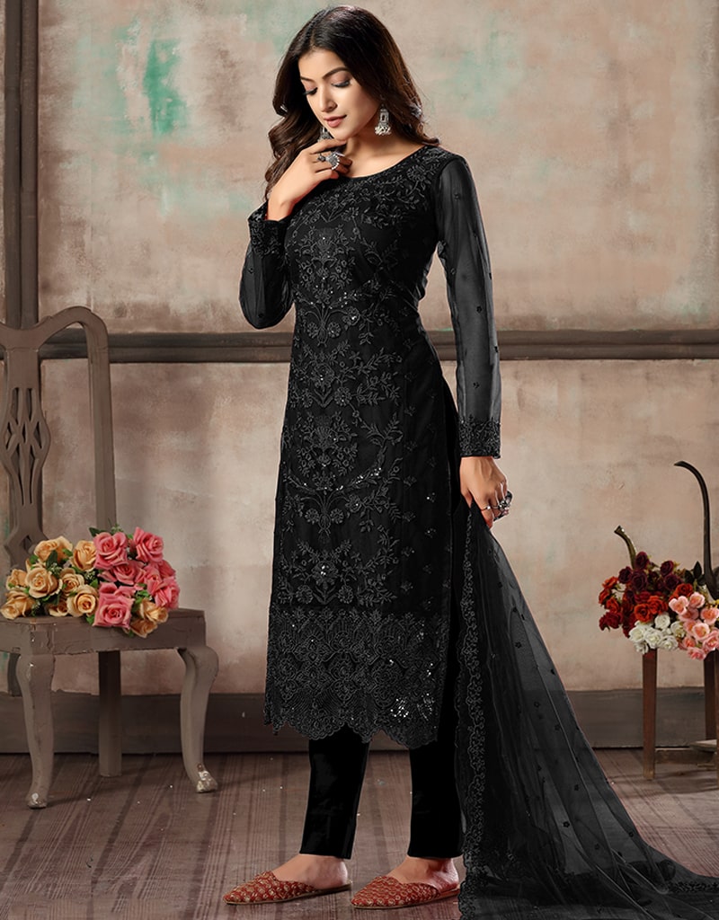 Black Mesh Pant Suit for Women - Elegant Office Wear & Evening Outfits - Perfect for Business Meetings, Parties, and Special Occasions