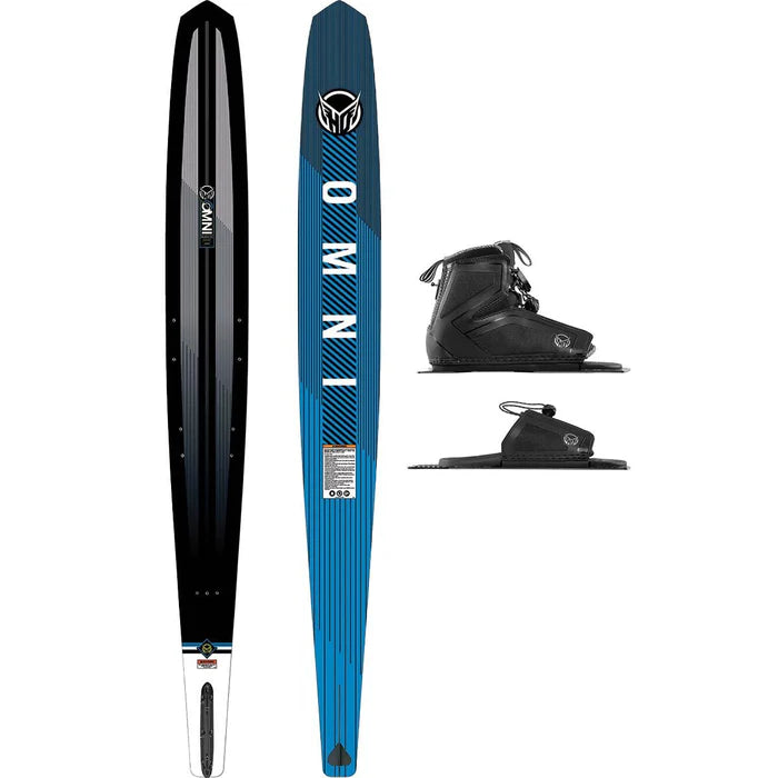 HO Sports Omni Water Ski with Stance 110/ARTP Bindings 2025 - Premium Performance Water Skis for Adults & Teens - Perfect for Lake, Ocean & Competitive Water Skiing