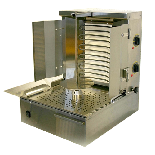 Equipex GR40E Electric Gyro Grill - Commercial & Home Use for Greek, Mediterranean & Middle Eastern Cuisine | Perfect for Restaurants, Catering & Outdoor Events