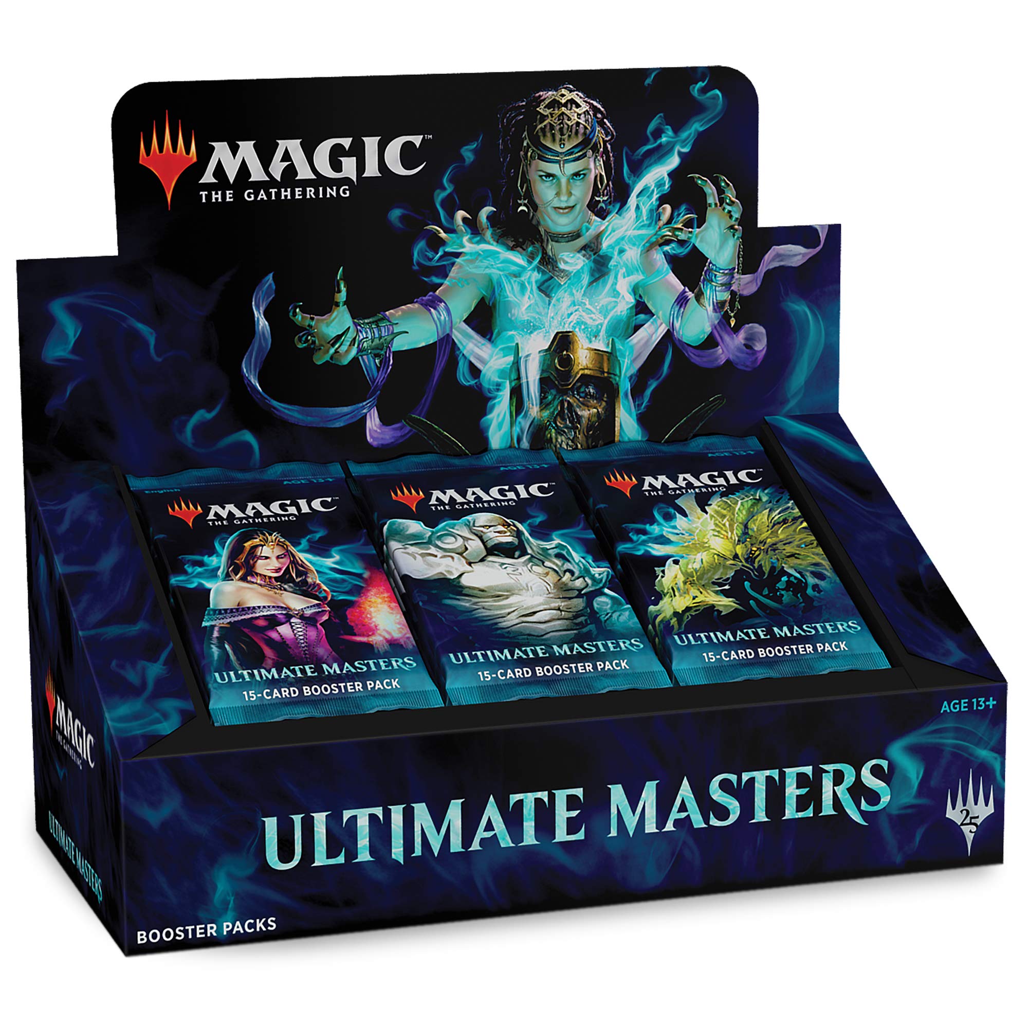 Magic The Gathering Ultimate Masters Booster Box - 24 Booster Packs (360 Cards) + Exclusive Box-Topper Card | MTG Collectible Trading Card Game | Perfect for Tournaments, Gifts & Card Collectors