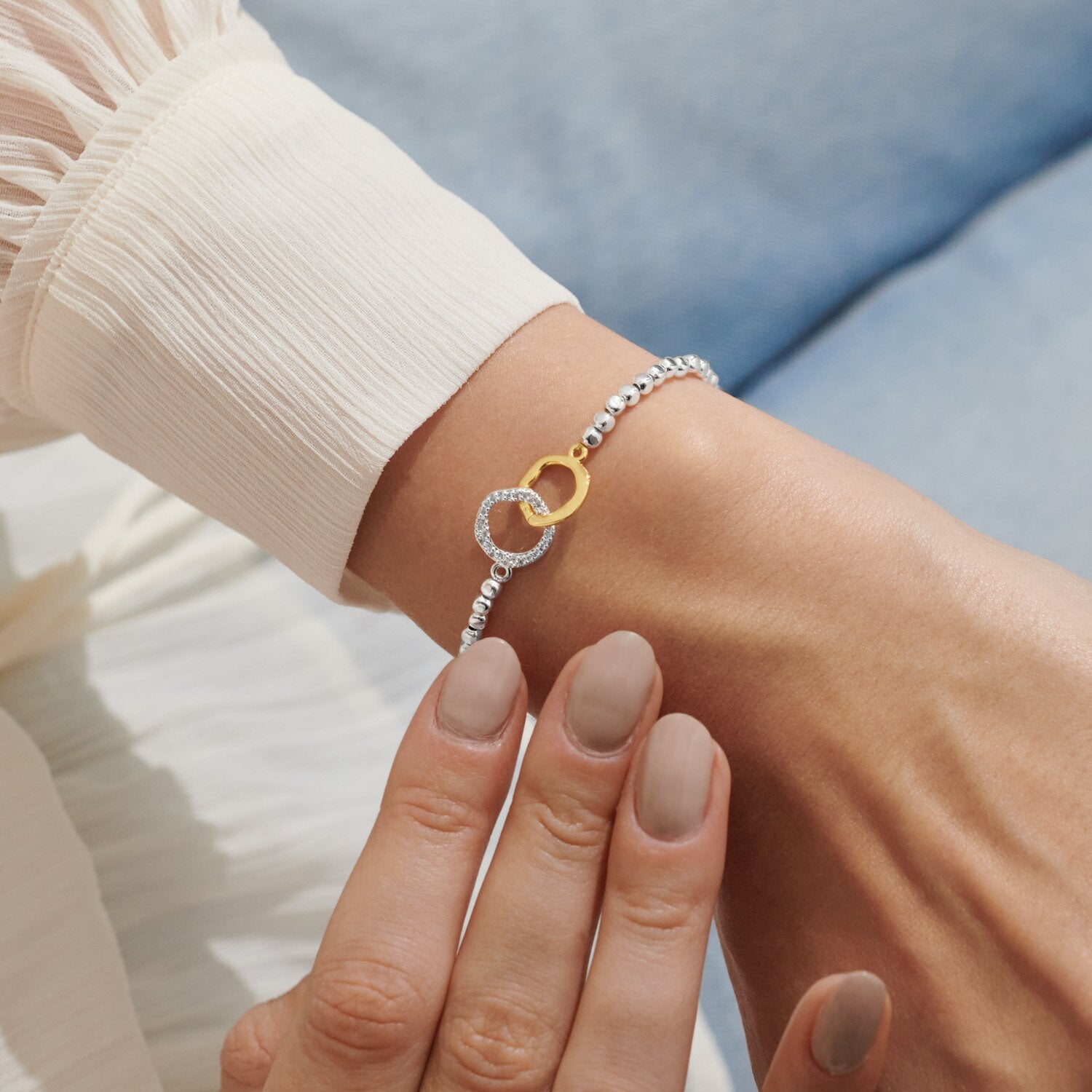 Joma Jewellery Bracelet - Forever Yours Forever My Soul Sister - Sterling Silver Friendship Bracelet for Women - Perfect Gift for Best Friends, Sisters & Loved Ones - Ideal for Anniversaries, Birthdays & Special Occasions