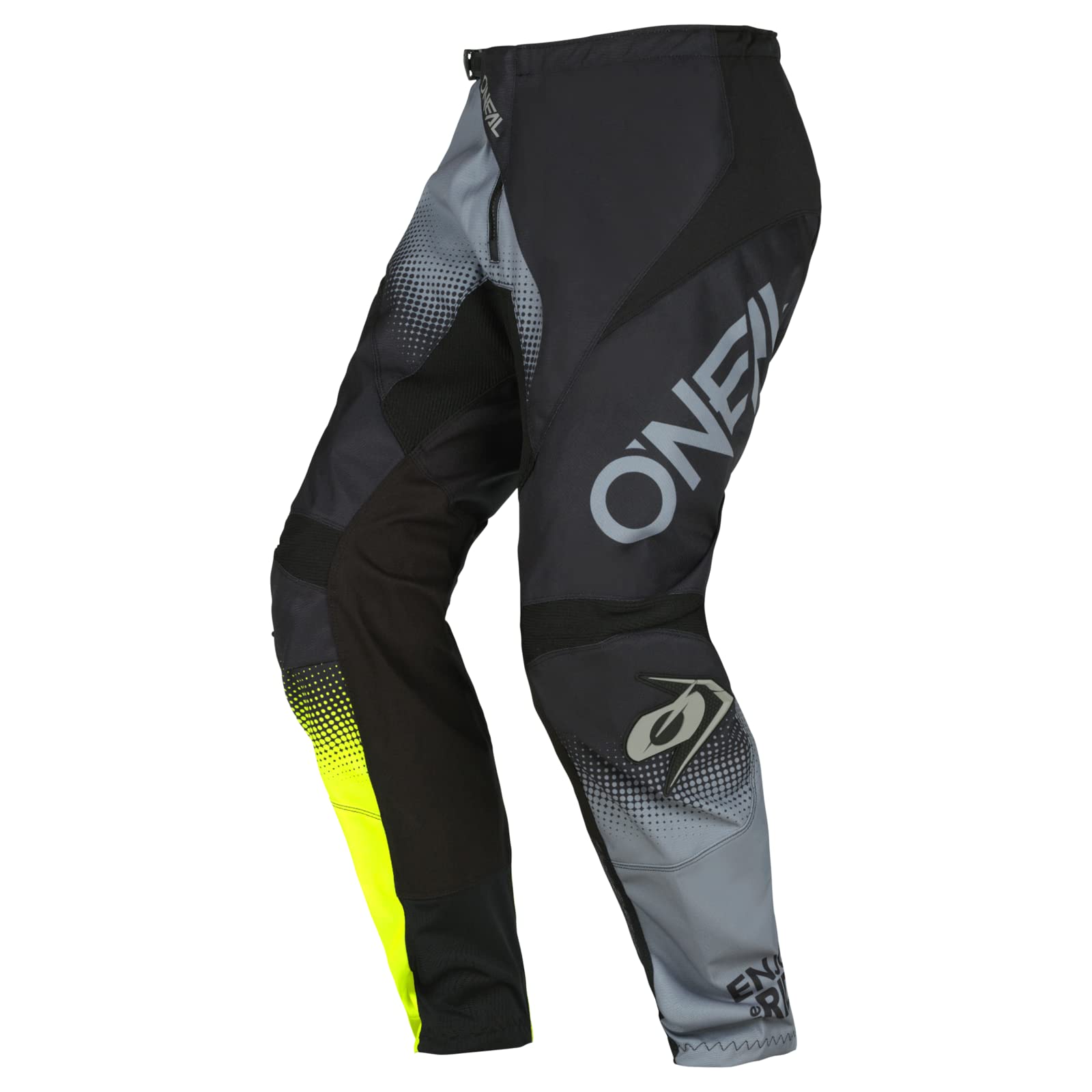 Element Racewear Pants for Men - Black/Gray/Yellow Size 42 | High-Performance Motorcycle Racing Pants | Durable & Comfortable for Track Days & Street Riding