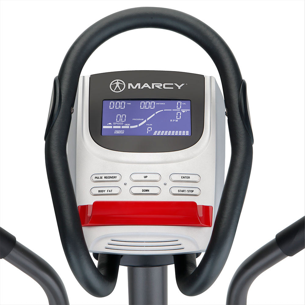Marcy ME 704 Magnetic Elliptical Trainer Machine - Low Impact Cardio Workout Equipment for Home Gym | Perfect for Indoor Fitness, Weight Loss & Full-Body Training