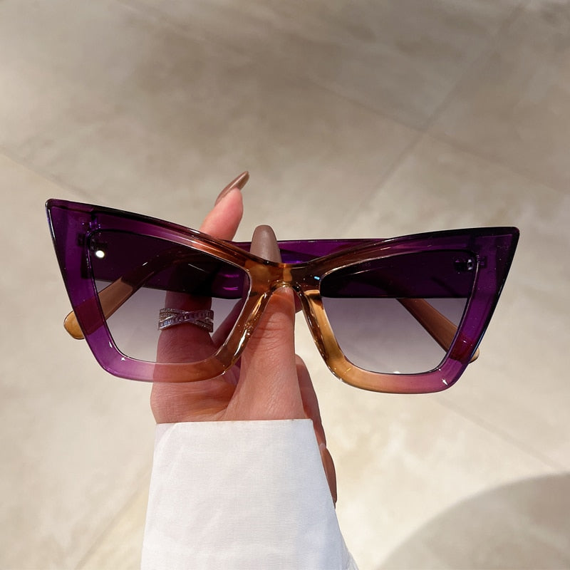 Vintage Cat Eye Sunglasses for Women - Retro Style UV Protection Shades - Perfect for Beach, Driving & Fashion Outfits