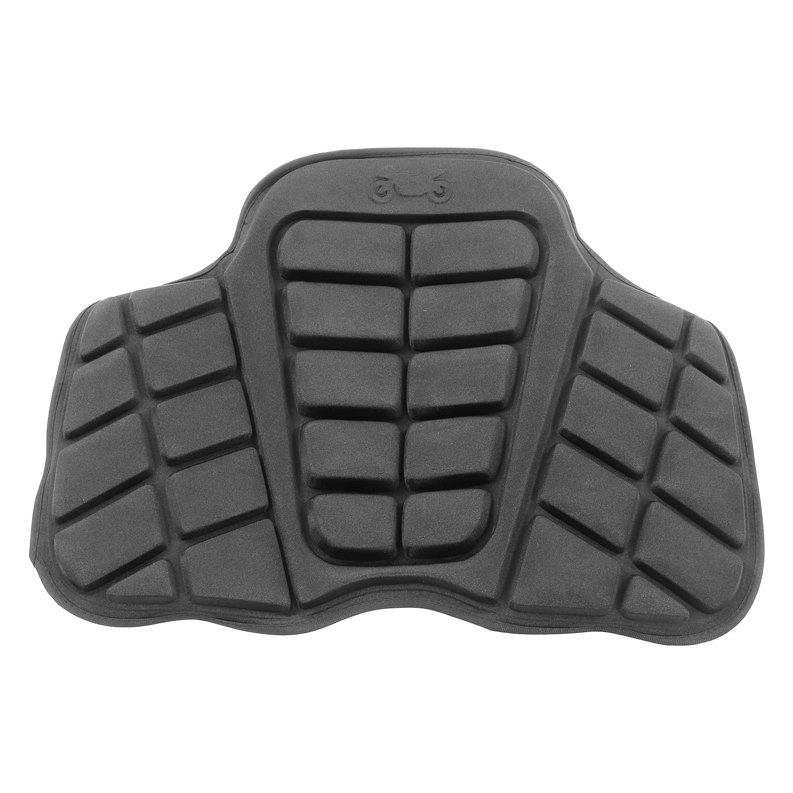 Premium Black Motorcycle Seat Cushion - High Resilience Air Cushion with Heat Insulation & Impact Resistance - Comfortable Riding for Long Distance & Touring