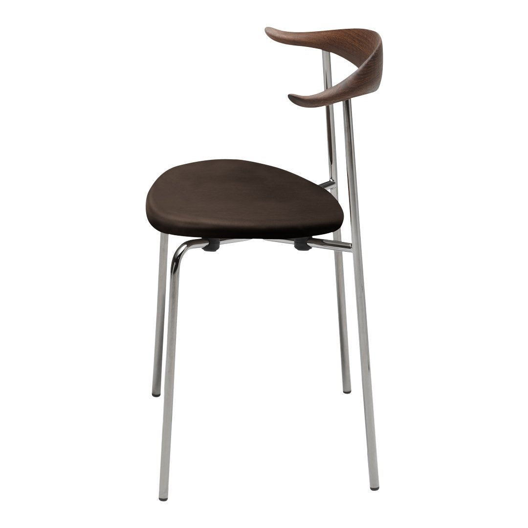 CH88P Modern Upholstered Dining Chair with Stainless Steel Frame & Wooden Legs - Perfect for Kitchen, Dining Room & Office