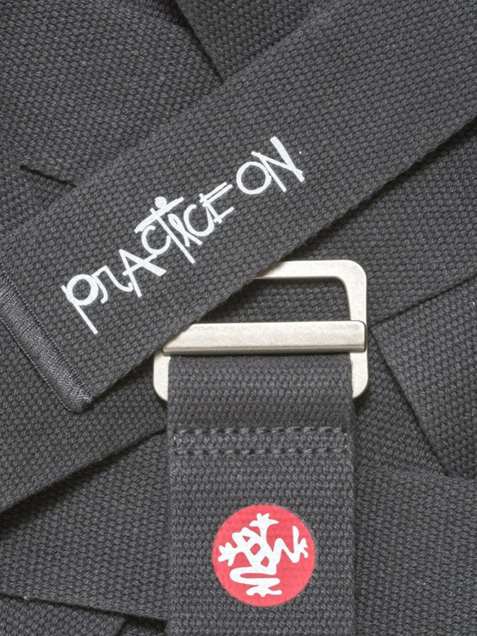 Manduka Align Cotton 10ft Yoga Strap Belt for Stretching, Flexibility & Yoga Poses - Perfect for Home Practice, Studio & Travel
