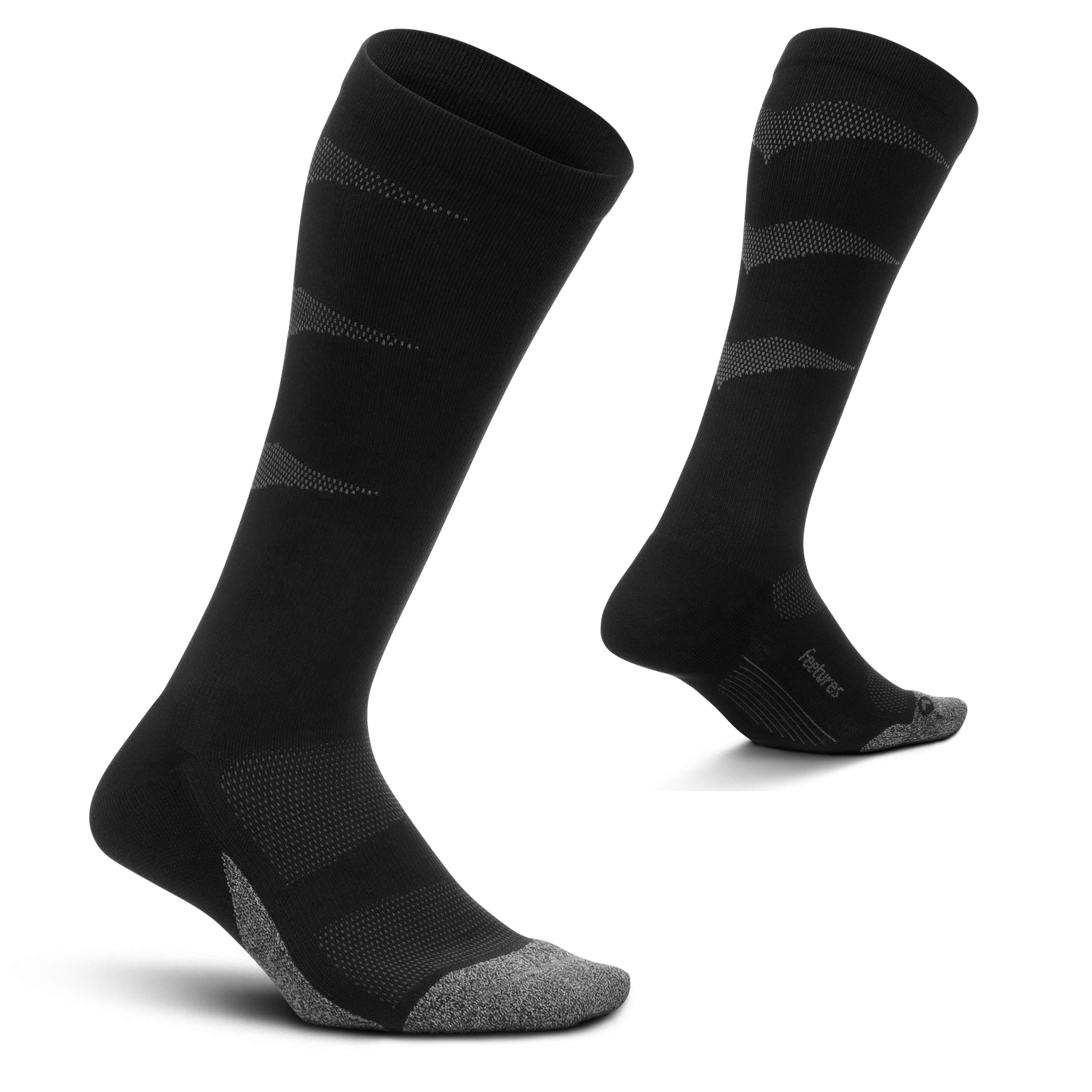 Feetures Graduated Compression Knee High Socks for Women & Men - 15-20 mmHg Support for Circulation, Running & Travel - 1 Pair - Ideal for Athletes, Nurses & Long Flights