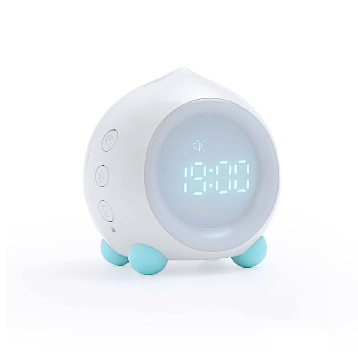 Kids Alarm Clock with Wake-Up Light & Sleep Sounds - Children's Sleep Trainer & Sleep Aid for Better Morning Routines - Perfect for Bedrooms, Nurseries, and Gentle Wake-Up Training (Color: Blue)