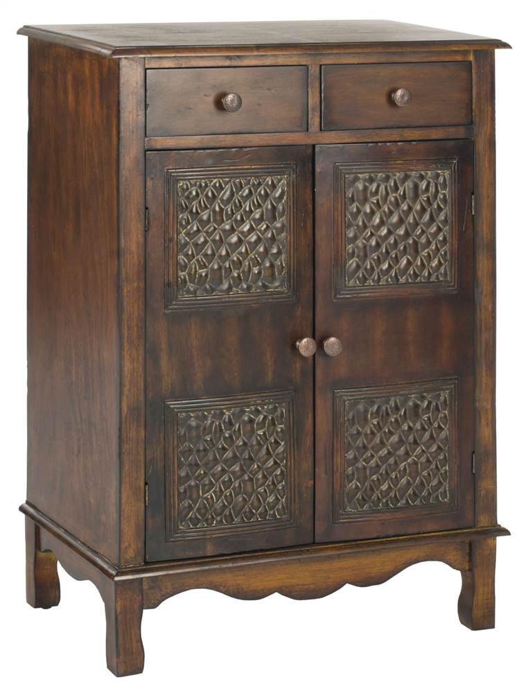 SAFAVIEH American Homes Collection Herbert Chest - Dark Brown Wooden Storage Cabinet for Bedroom, Living Room & Entryway Organization