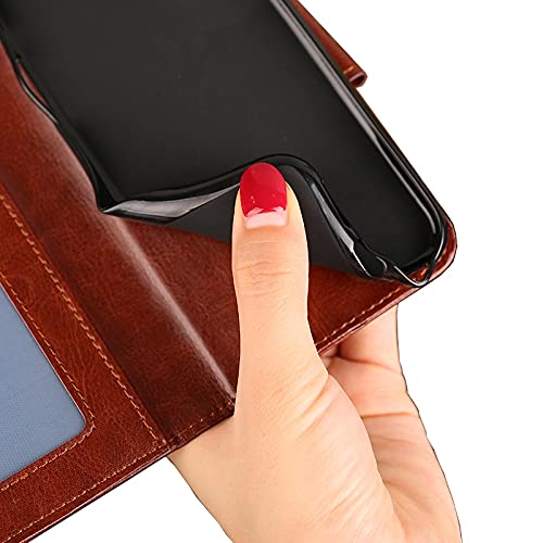 HONGYAN Huawei Y9 2019 / Enjoy 9 Plus Phone Case - Premium Crystal Texture Leather Protective Cover with Shockproof Design | Perfect for Everyday Use, Travel & Business Protection