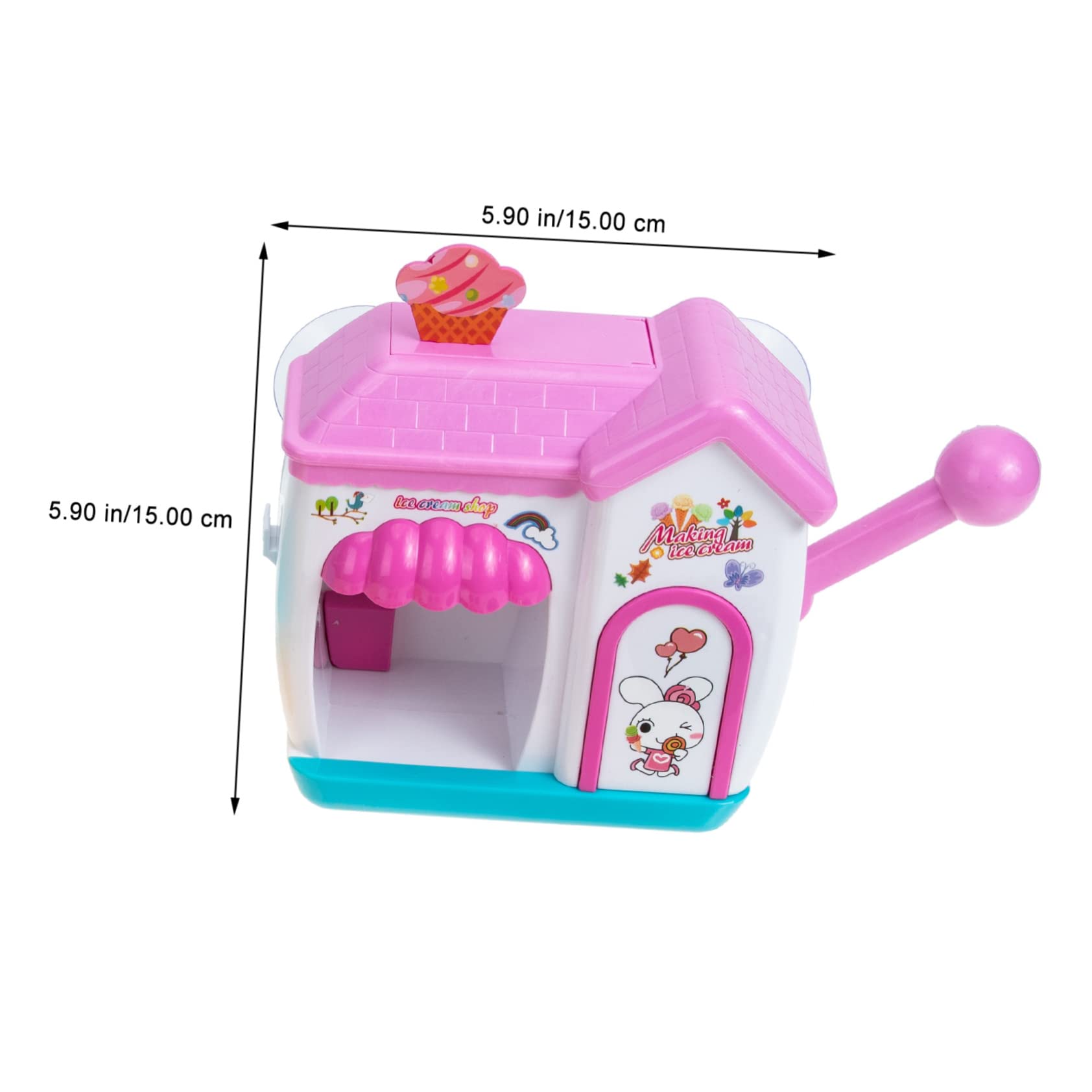 UPKOCH 2 Pack Bubble Blowing Machine for Kids - Fun Ice Cream Themed Bath Toys, Safe Plastic Bathtub Play Set for Toddlers & Babies (Pink) - Perfect for Bath Time, Pool Parties & Sensory Play