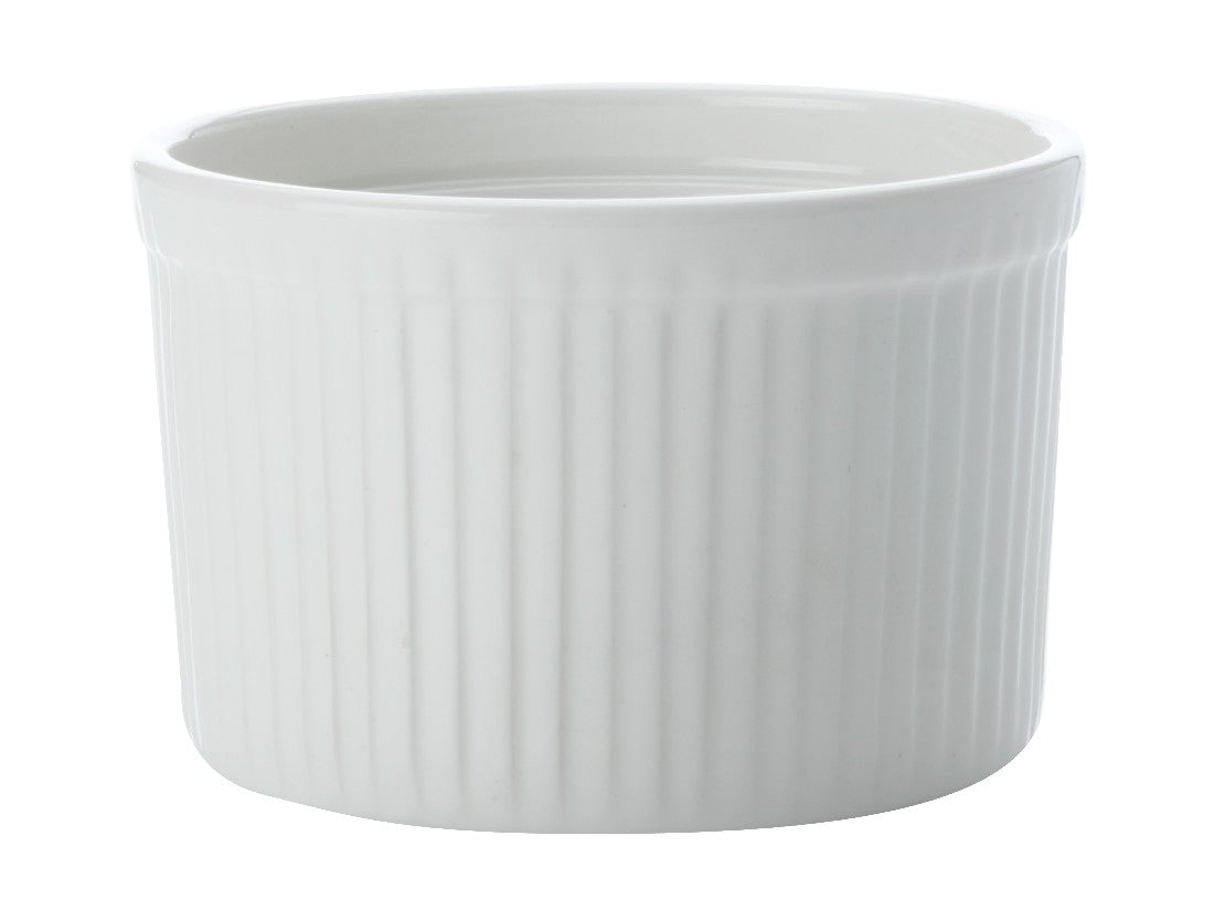 Maxwell & Williams White Basics Ramekin 10x7cm - Premium Ceramic Baking Dish for Crème Brûlée, Soufflés & Desserts - Perfect for Home Baking, Restaurants & Dinner Parties