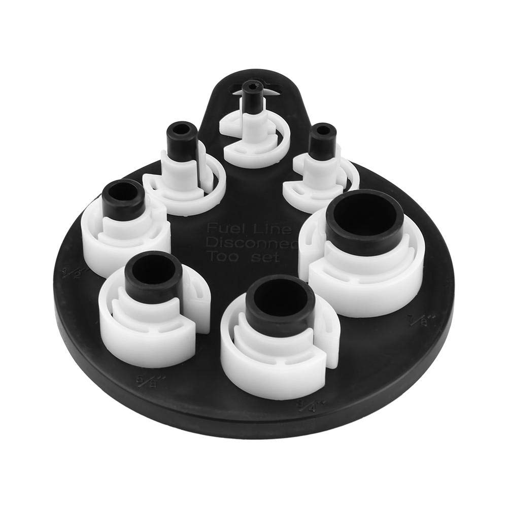 7-Piece Air Conditioner Oil Fuel Line Disconnect Tool Set - Quick Connect Sleeves for HVAC & Automotive AC System Repair & Maintenance