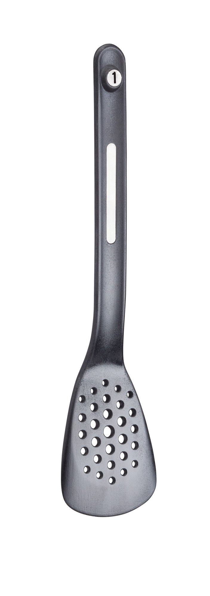 KitchenCraft Magnetic Silicone Utensil Set - 5-Piece Space Saving Nesting Kitchen Tools (Black, 9x9x30cm) for Cooking, Baking & Small Kitchen Organization