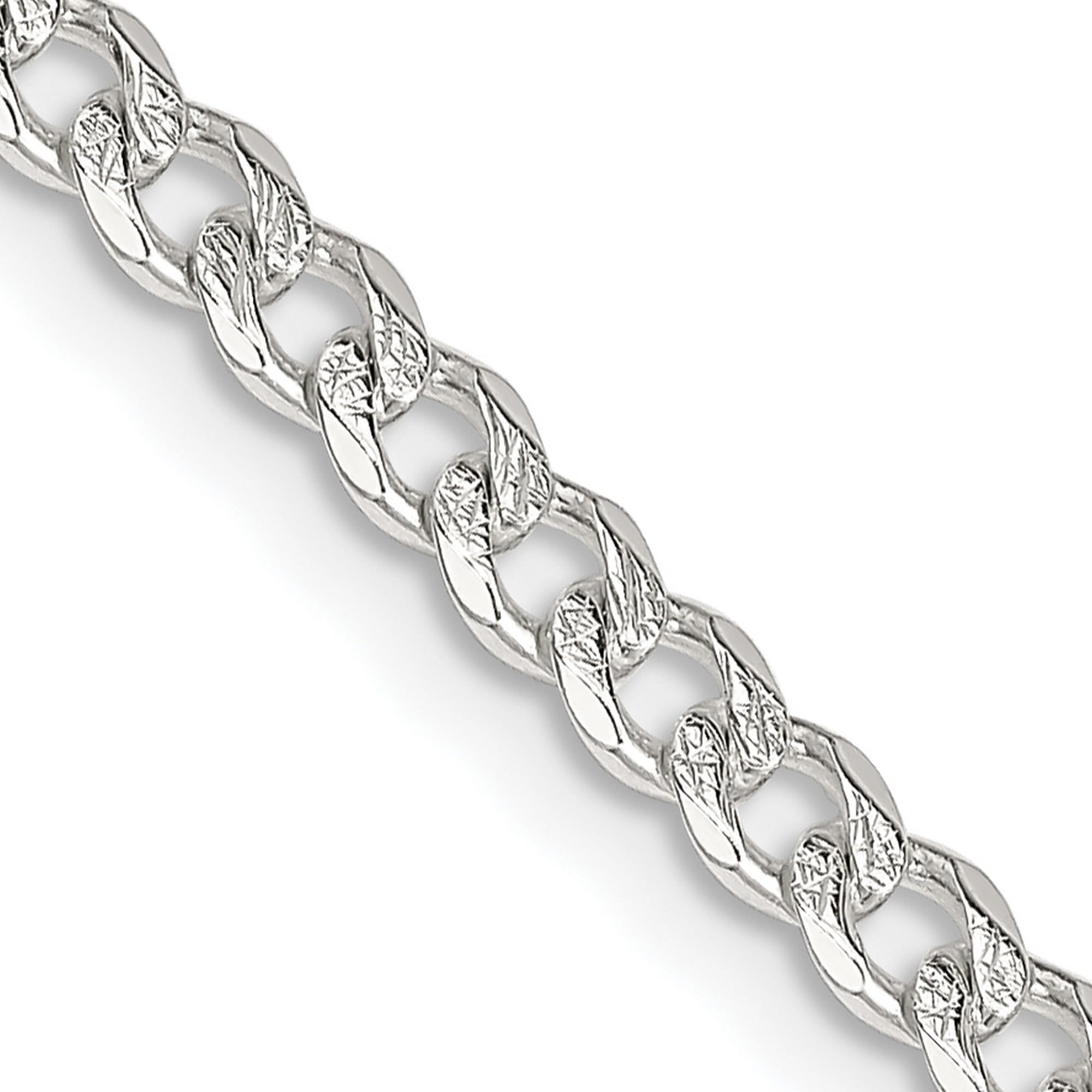 925 Sterling Silver Pave Curb Chain Necklace, Bracelet & Anklet Set - Elegant Jewelry for Women, Gift for Her, Perfect for Parties, Weddings & Everyday Wear