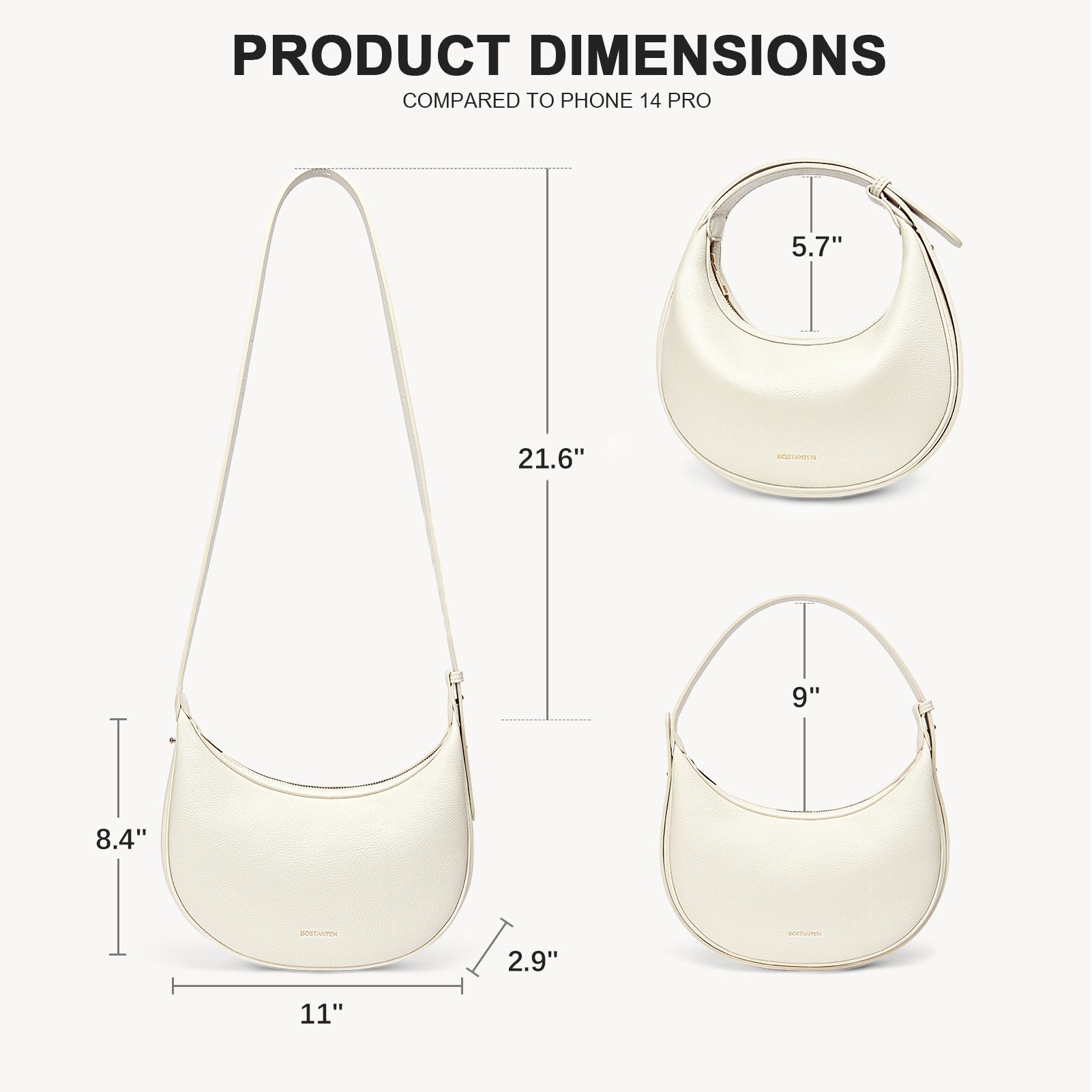 Stylish Kweli Crescent Moon Clutch Handbag for Women - Elegant Evening Bag for Parties, Weddings & Special Occasions