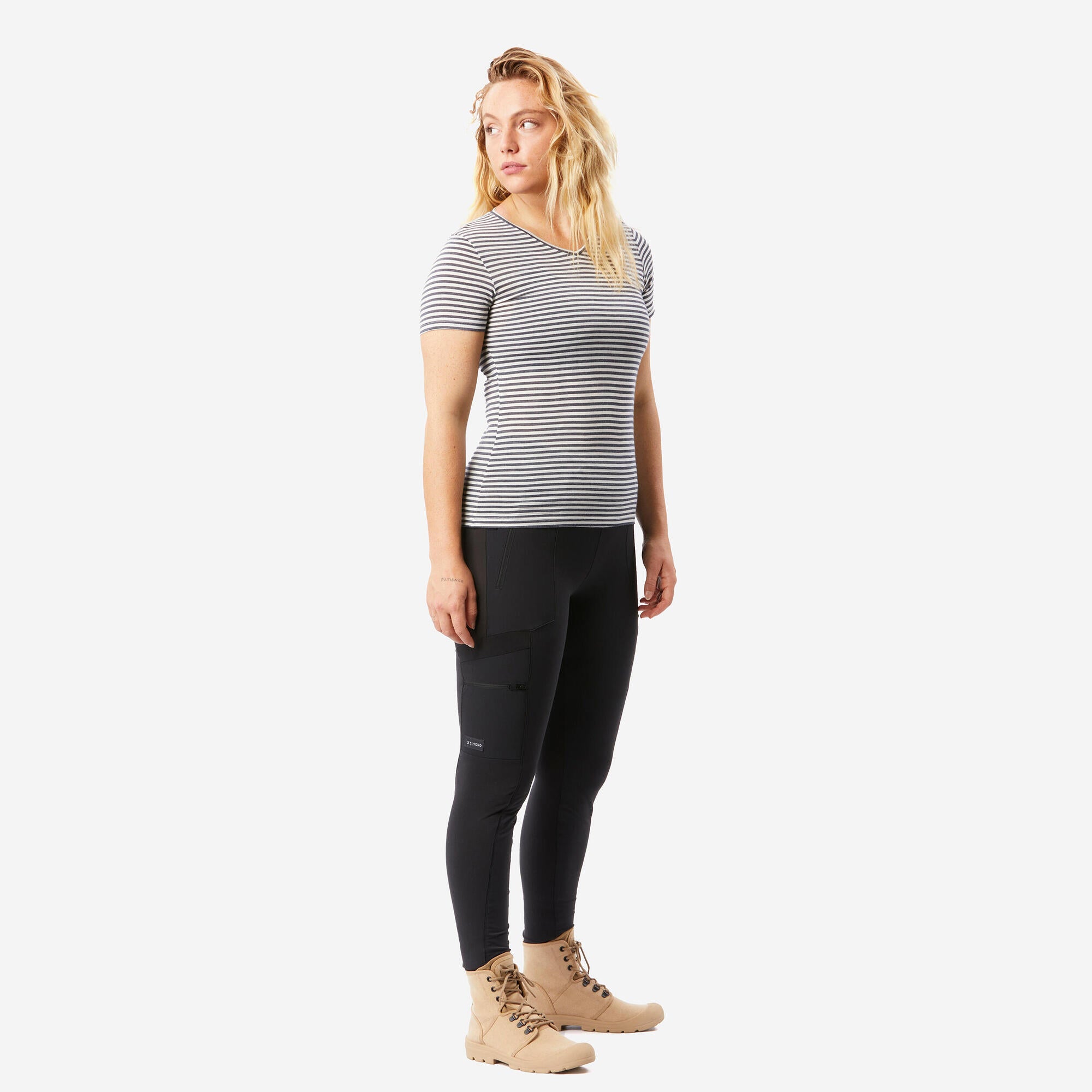 Simond Women's Travel 500 Merino Wool T-Shirt - Lightweight Breathable Base Layer for Hiking, Camping & Outdoor Adventures