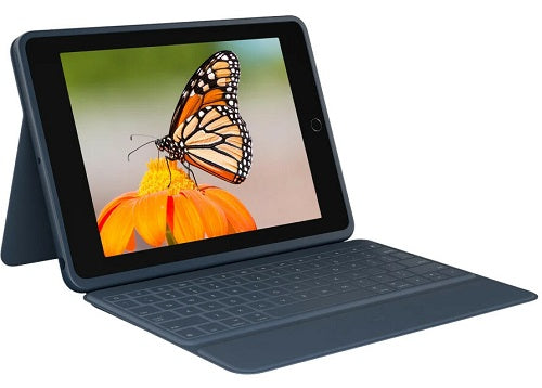 Logitech Rugged Combo 3 Keyboard Case for iPad 7th/8th Generation - Protective Cover with Backlit Keys | Perfect for Students, Professionals & Travel Use