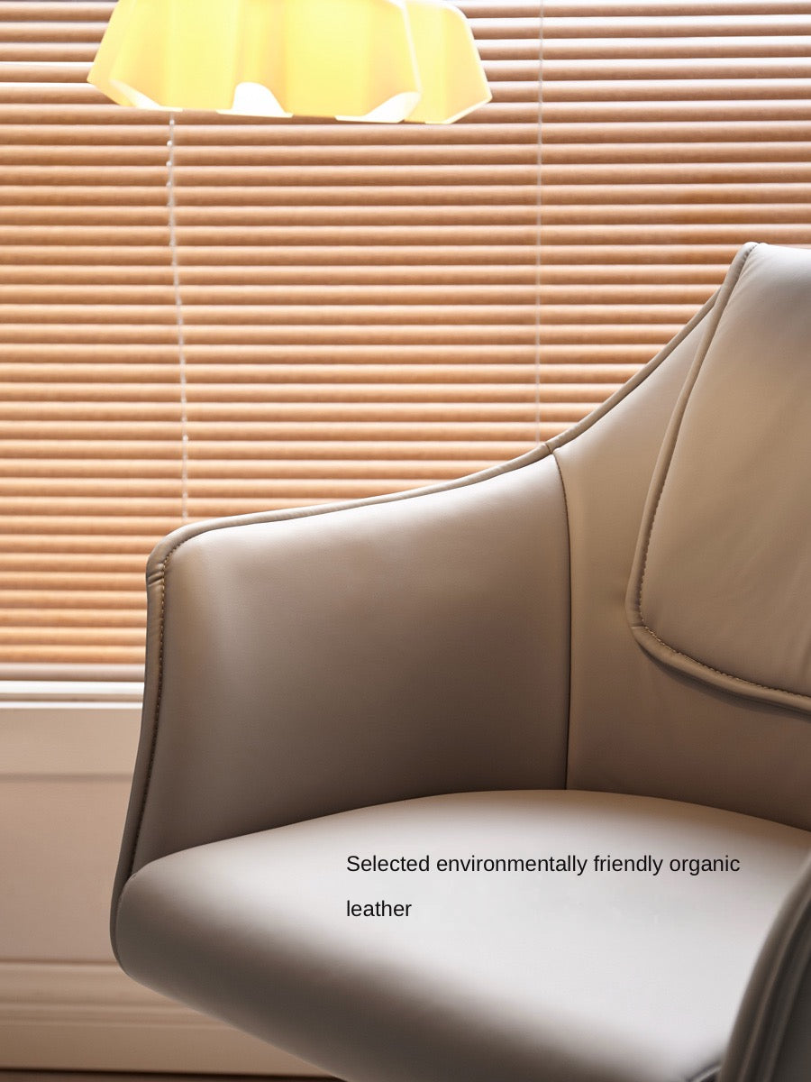 360° Swivel Beech Solid Wood Soft Chair - Ergonomic Comfort for Living Room, Office & Study