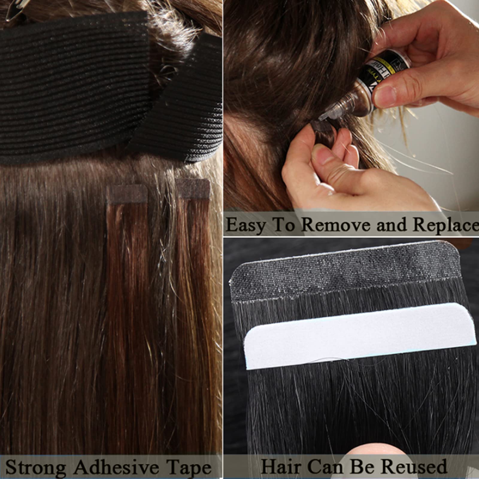 Kinky Curly Real Human Hair Tape in Extensions 18inch 20pcs - 100% Brazilian Remy Human Hair for Black Women | Natural Black Tape-in Hair Extensions with Skin Weft (50g) | Perfect for Daily Wear, Special Occasions & Protective Styling
