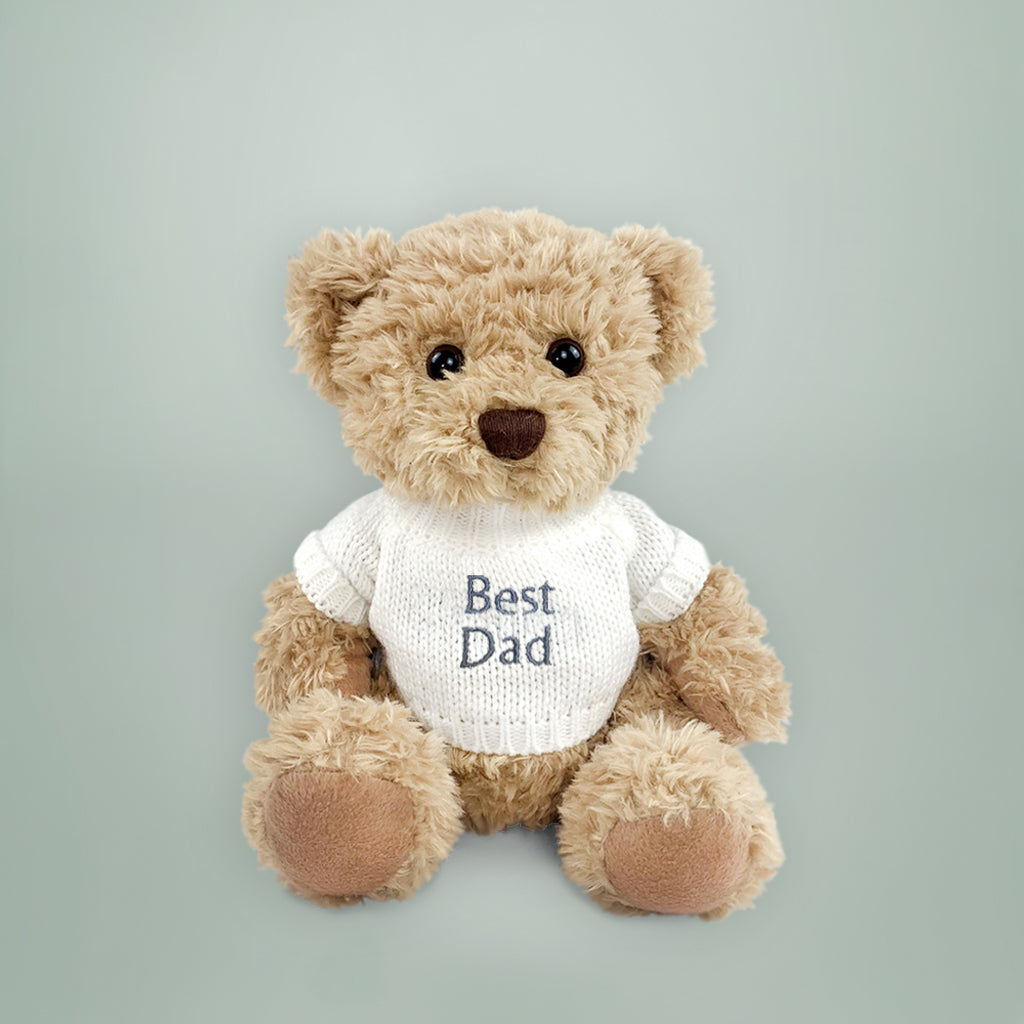 Personalized Bertie Bear Gift for Dad - Custom Engraved Plush Toy for Father's Day, Birthday & Special Occasions - Perfect for Gifting, Collecting & Home Decor