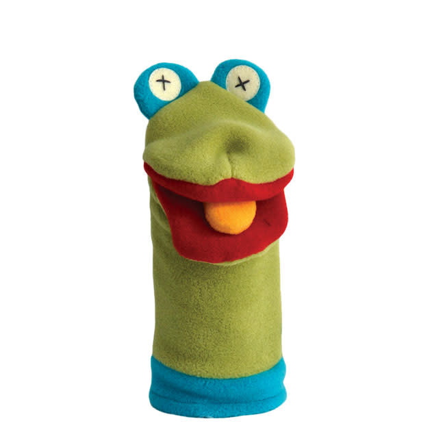 Cate & Levi Softy Fleece Puppet - Adorable Frog Hand Puppet for Kids, Interactive Storytelling & Imaginative Play, Perfect for Preschoolers & Toddlers