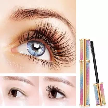 Wiffy Professional Rainbow Golden Eye Super Lash Waterproof Mascara - Long Lasting Volumizing & Lengthening for Dramatic Lashes | Perfect for Parties, Weddings & Everyday Glam