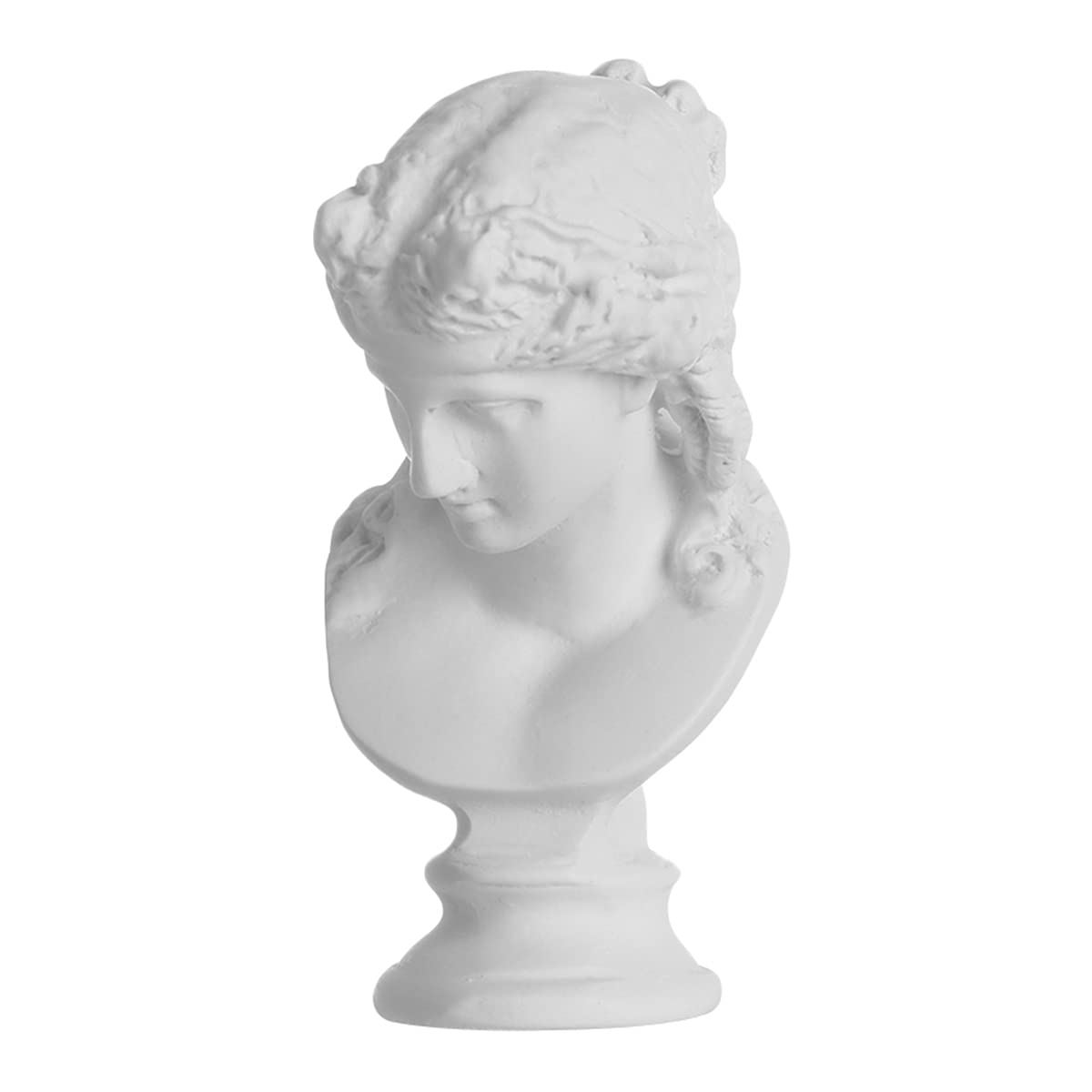 1 Pcs Small Resin Bust Statue - Mini Greek Mythology Figurine, Nordic Crafts Plaster Sculpture for Home Decor, Arias - Perfect for Bookshelf Display, Office Desk Ornament, and Gift Giving