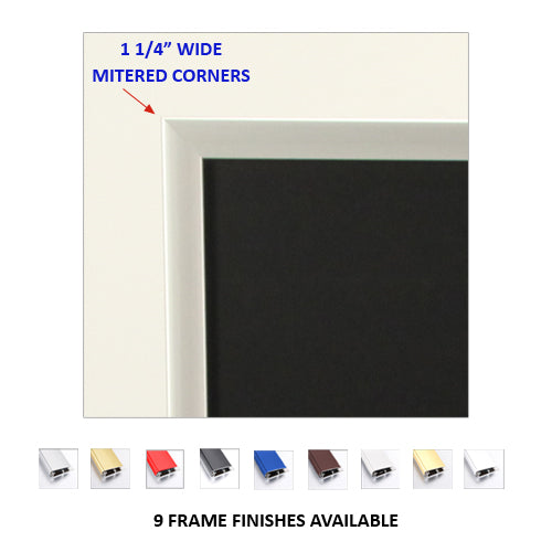 27x40 Double Pole Floor Stand Sign Holder - 1 1/4