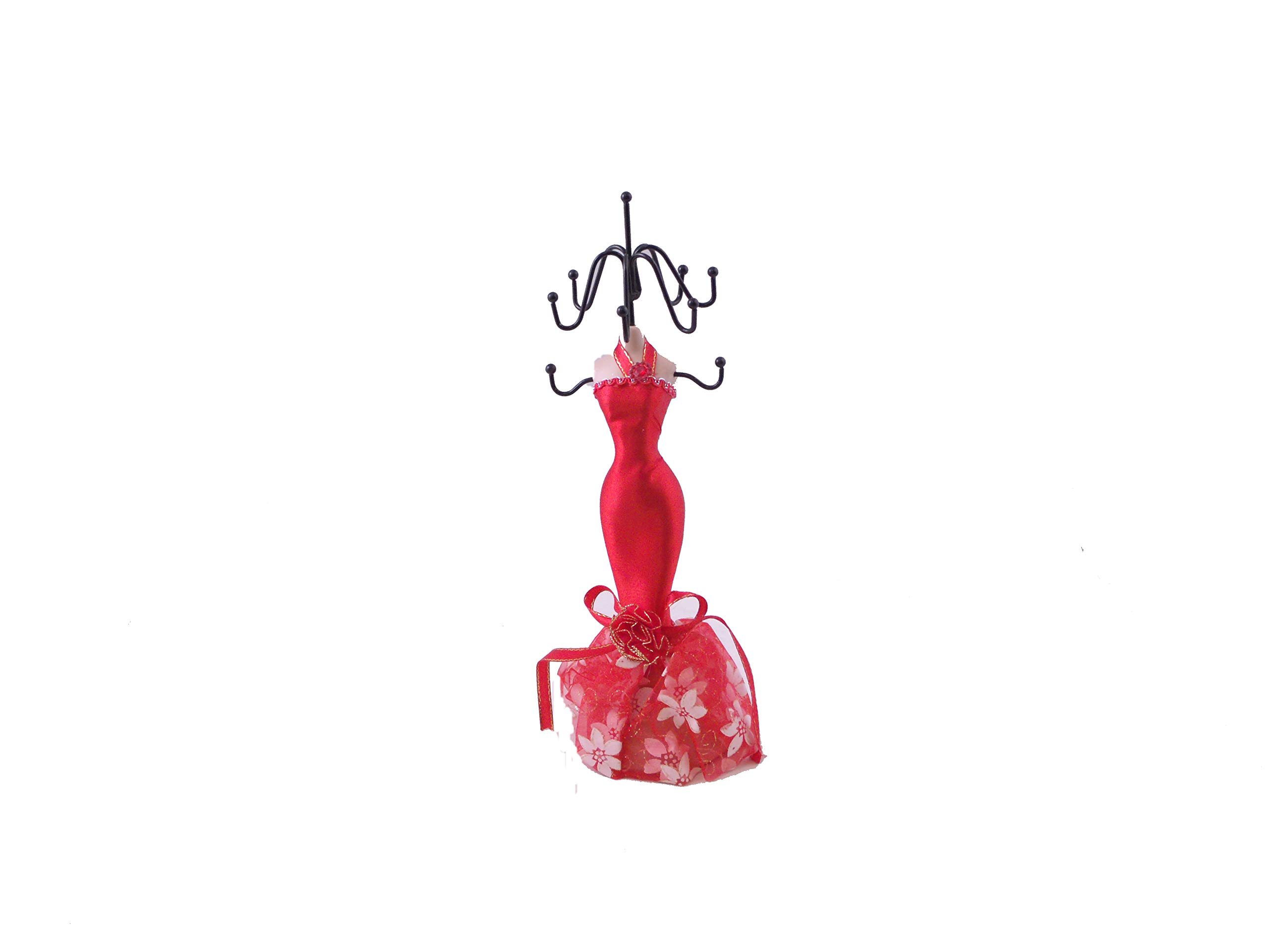 BLANCHO BEDDING Red Mood Jewelry Display Holder Stand - Elegant Figure Stand for Necklaces, Rings & Bracelets - Perfect for Boutique, Wedding & Home Decor Showcase