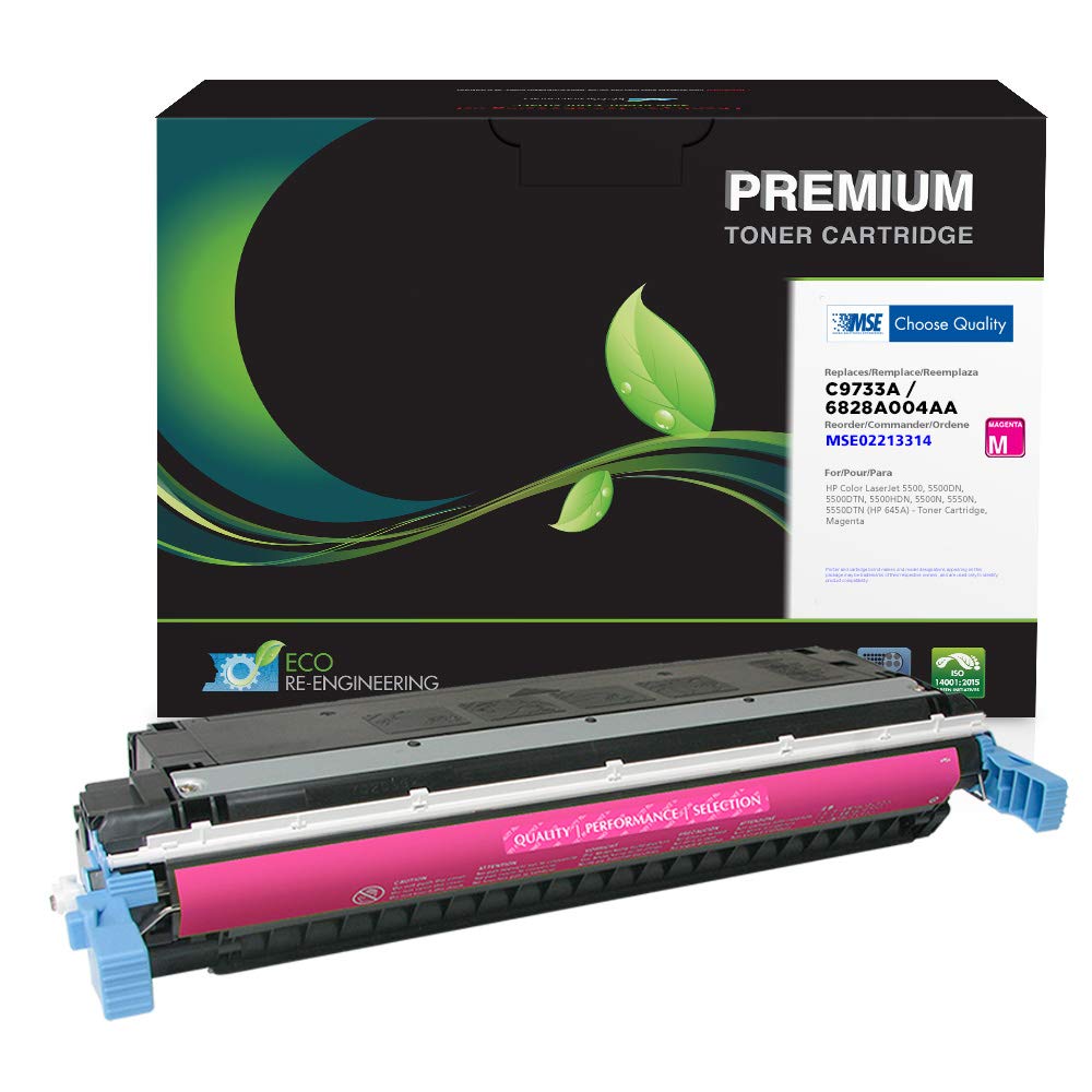 MSE Remanufactured HP C9733A (HP 645A) Compatible Magenta Toner Cartridge Replacement - Perfect for HP OfficeJet Pro Printers & Home Office Printing