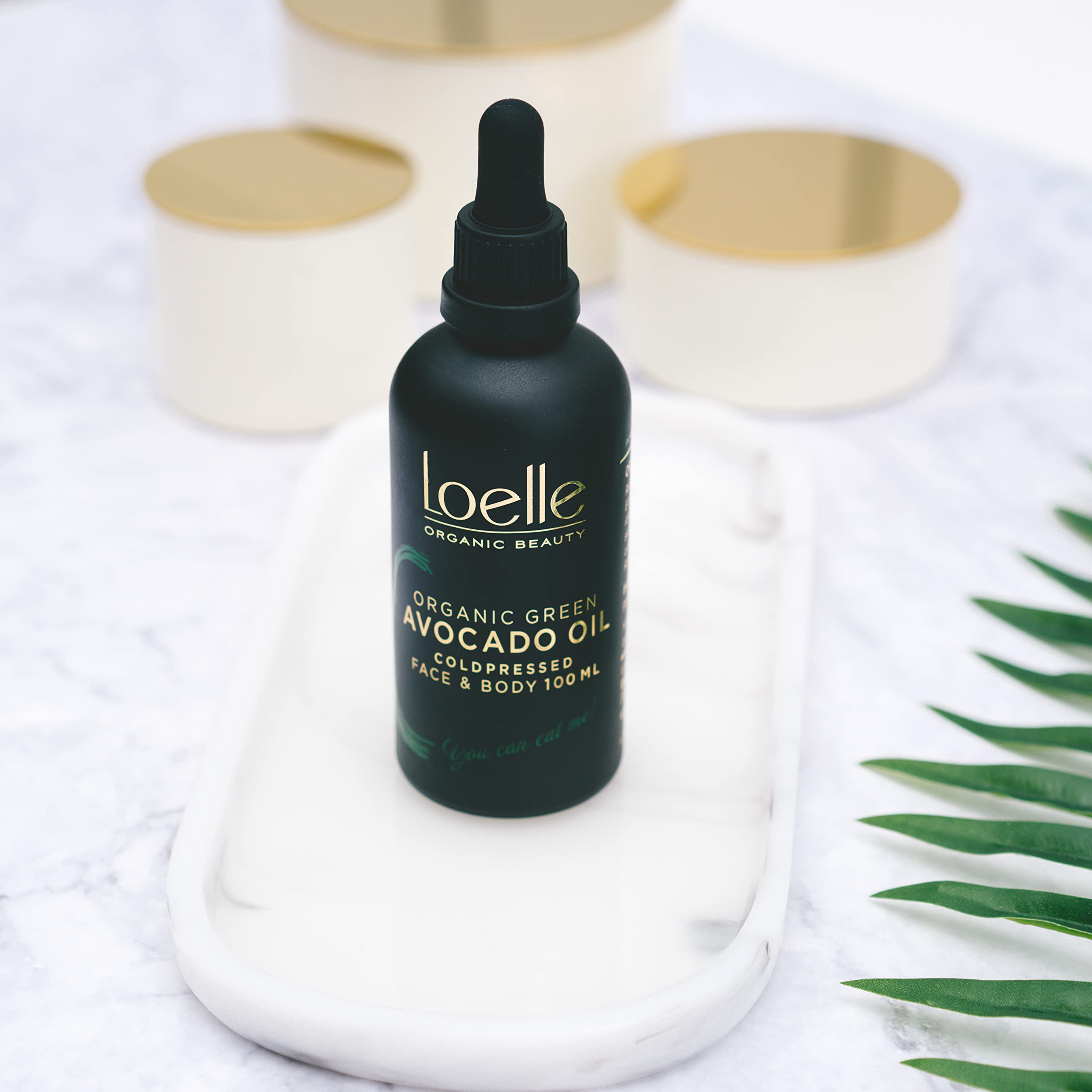 Loelle Pure Cold Pressed Avocado Oil - Organic Hair Treatment for Fragile & Dull Hair - Natural Face & Nail Care - Anti-Wrinkle Cosmetic Oil - Harvested in Kenya (100ml) | For Hair Growth, Skin Hydration & Nail Strengthening