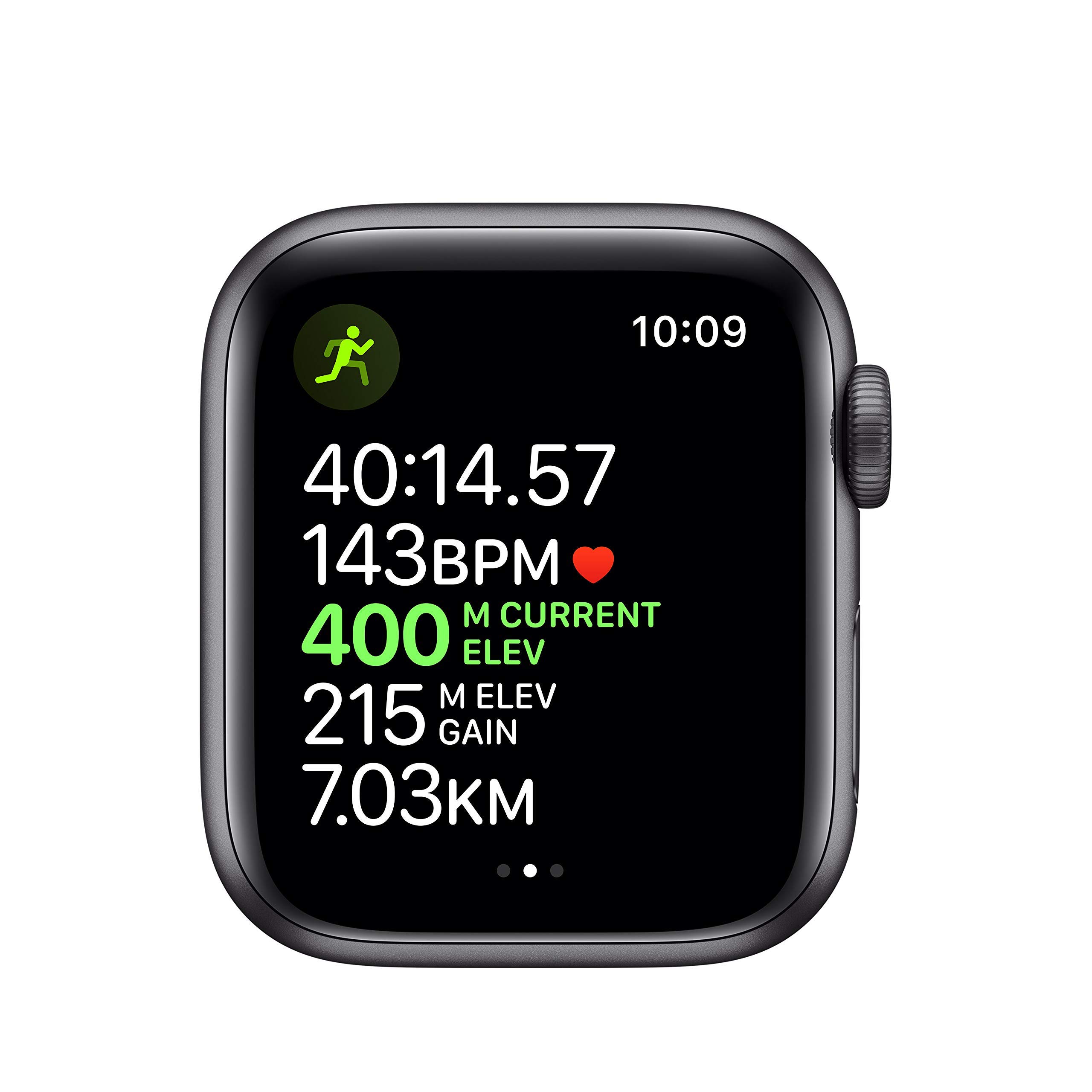 Refurbished Apple Watch Series 5 GPS 40mm - Space Gray Aluminum Case with Black Sport Band | Smart Fitness Tracker for Running, Swimming & Daily Activity Tracking