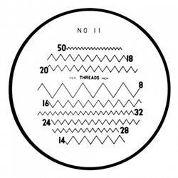 Reticle #11 (10x Comparator) - Precision Measurement Tool for Microscopes & Optical Instruments | Ideal for Lab, Engineering & Quality Control