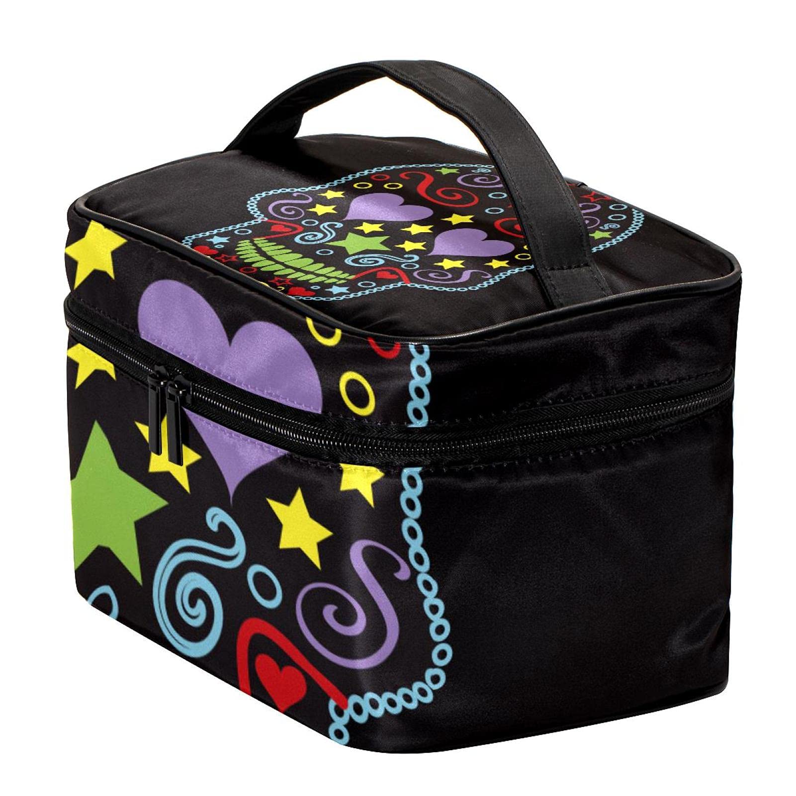 Skull Travel Makeup Bag Large Cosmetic Organizer for Women | Travel & Gym Essentials
